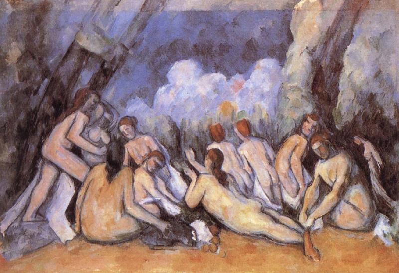 Paul Cezanne Ibe large batbers oil painting image